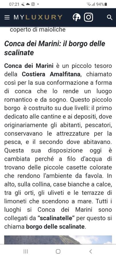Willa La Casina Del Pennolo, Casa Stani 60 Mq. Conca dei Marini Zewnętrze zdjęcie